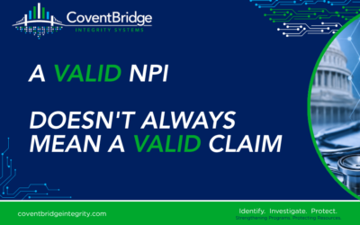 A provider identifier can be valid. The person using it may not be.